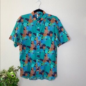 Hawaiian Shirt Button Up Large